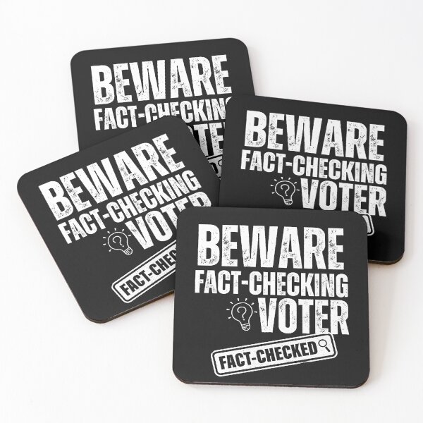 Item preview, Beware Fact-Checking Voter Vote Blue Political Text Design designed and sold by EarthArtDesigns.