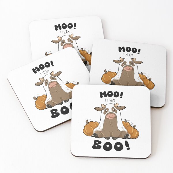 Item preview, Moo! I mean... Boo! designed and sold by Ostrich Nest.
