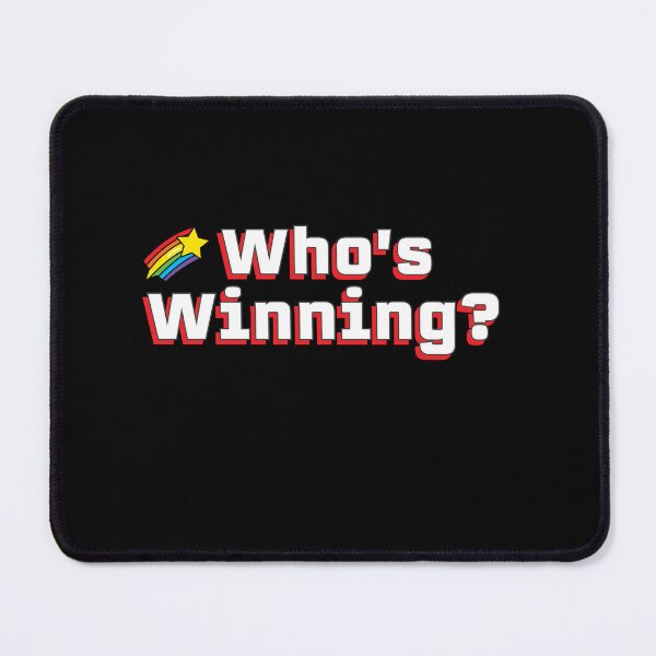Item preview, Who's Winning? (red shadow) designed and sold by slash-graphics.