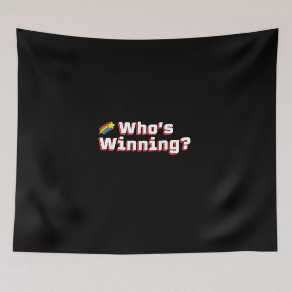 Item preview, Who's Winning? (red shadow) designed and sold by slash-graphics.