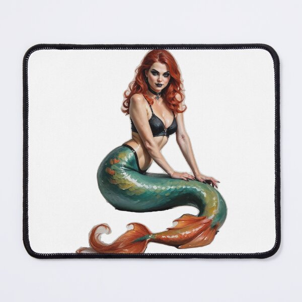Item preview, Goth Mermaid Pinup designed and sold by EliaShelley.