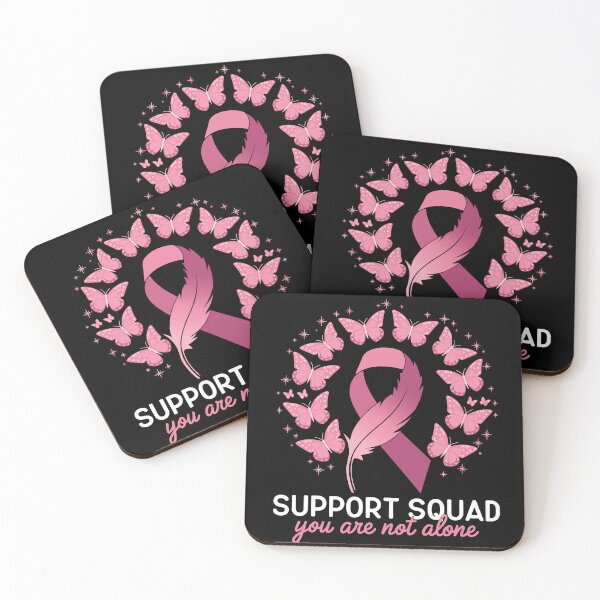 Item preview, Pink Ribbon with Butterflies Design Support Squad You Are Not Alone designed and sold by EidosEmporiium.