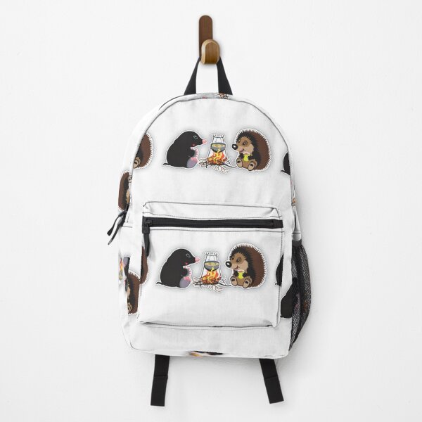 Item preview, Mole and Hedgehog sitting near a camp fire cooking their dinner. designed and sold by claireseyeview.
