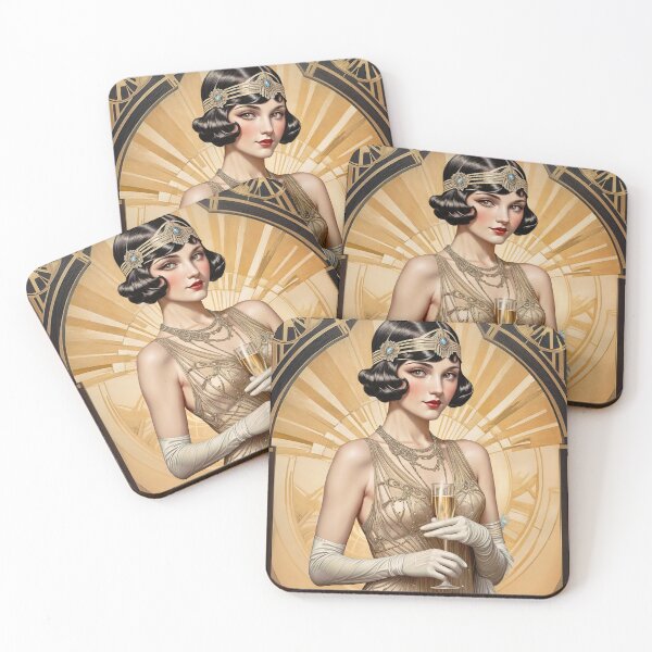 Item preview, Wall Art - Vintage Art Deco Girl #2 - Large designed and sold by ForeverPrintsOK.