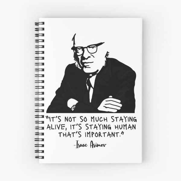 Item preview, Isaac Asimov Portrait and quote designed and sold by Unhinged Heather.
