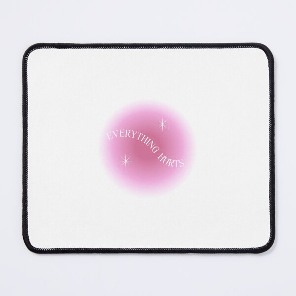 Item preview, Pink Everything Hurts Aura print designed and sold by tissueissues.