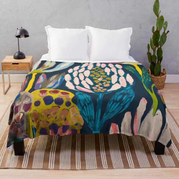 Item preview, Outsider Art Style With Waxflower, Xeranthemum And Schefflera Flowers designed and sold by pixelplaza.