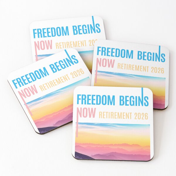 Item preview, Copy of Freedom begins now- retirement 2026 designed and sold by FluxAuraTees.