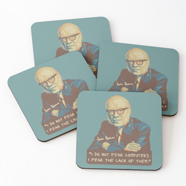 Item preview, Isaac Asimov Portrait and quote designed and sold by Unhinged Heather.