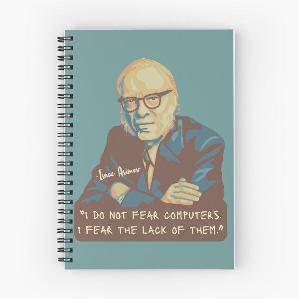 Item preview, Isaac Asimov Portrait and quote designed and sold by Unhinged Heather.