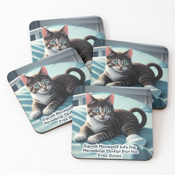 Item preview, Kitten’s Free Meowdical  Socks designed and sold by IvaRenee.