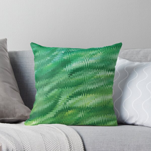 Item preview, Zigzag Green Waves designed and sold by Alexandria Levin.