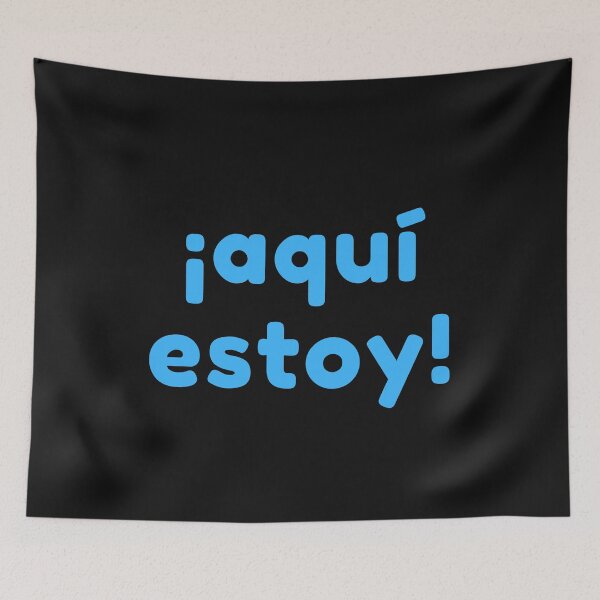 Item preview, ¡aquí estoy! Blue designed and sold by SyTcreations.