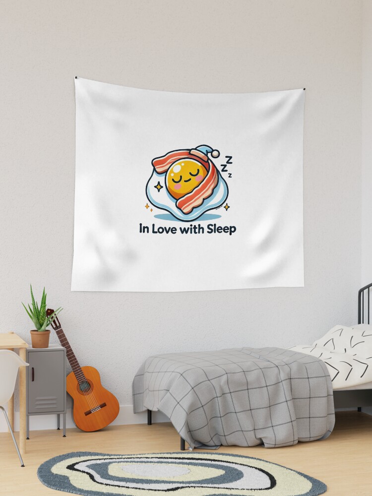 Thumbnail 1 of 3, Tapestry, In Love with Sleep designed and sold by zeeteezofficial.