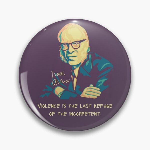 Item preview, Isaac Asimov Portrait and quote designed and sold by Unhinged Heather.