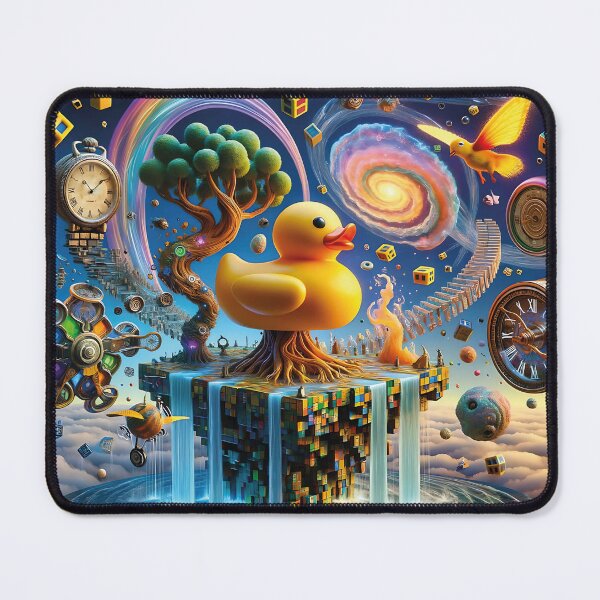 Item preview, Dreamlike Floating Island with Rubber Duck designed and sold by koreatvtea.