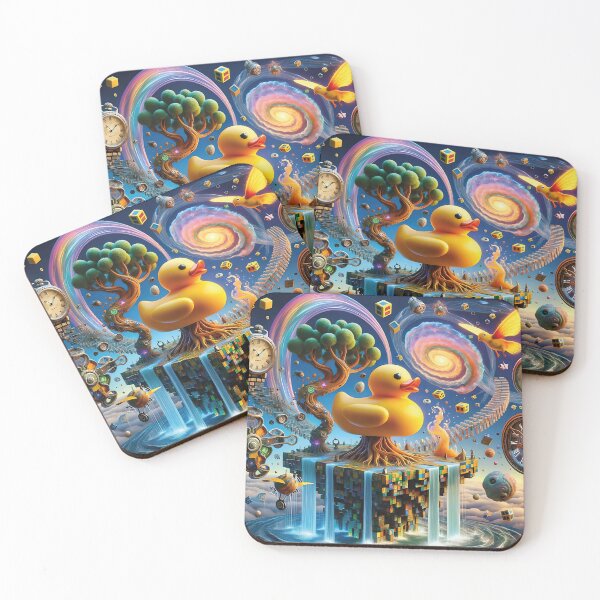 Item preview, Dreamlike Floating Island with Rubber Duck designed and sold by koreatvtea.
