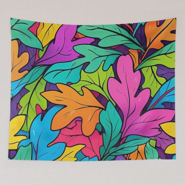 Item preview, Bold Forest Foliage in Vibrant Colours designed and sold by ArtComixHaven.