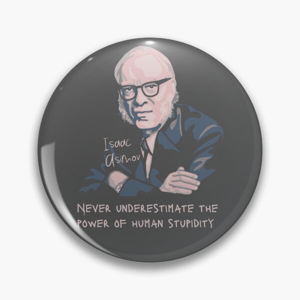 Item preview, Isaac Asimov Portrait and quote designed and sold by Unhinged Heather.