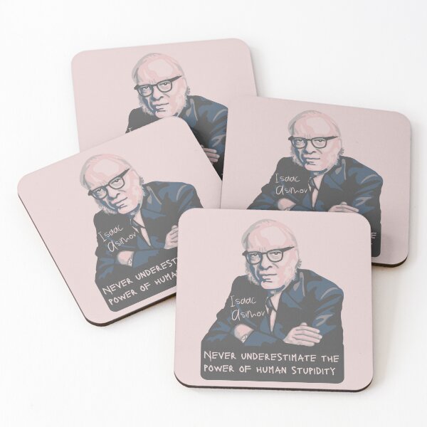 Item preview, Isaac Asimov Portrait and quote designed and sold by Unhinged Heather.