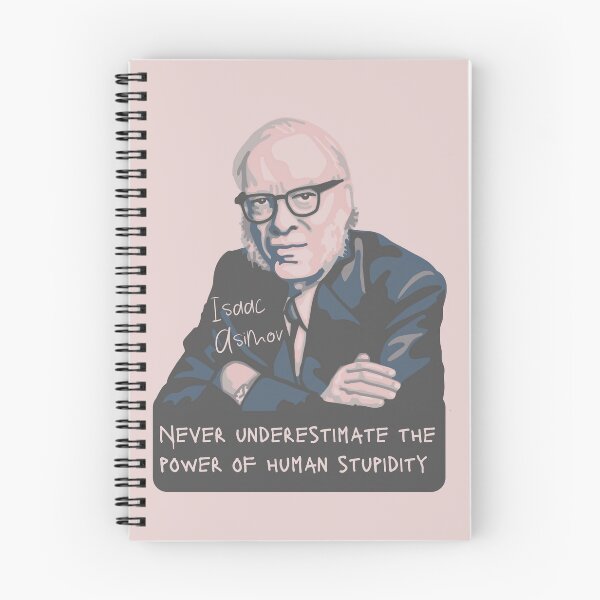 Item preview, Isaac Asimov Portrait and quote designed and sold by Unhinged Heather.