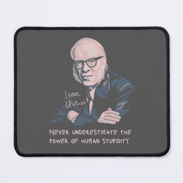 Item preview, Isaac Asimov Portrait and quote designed and sold by Unhinged Heather.
