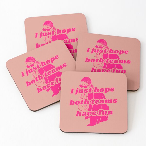 Item preview, I just hope both teams have fun hot pink funny football designed and sold by KWZCreates.