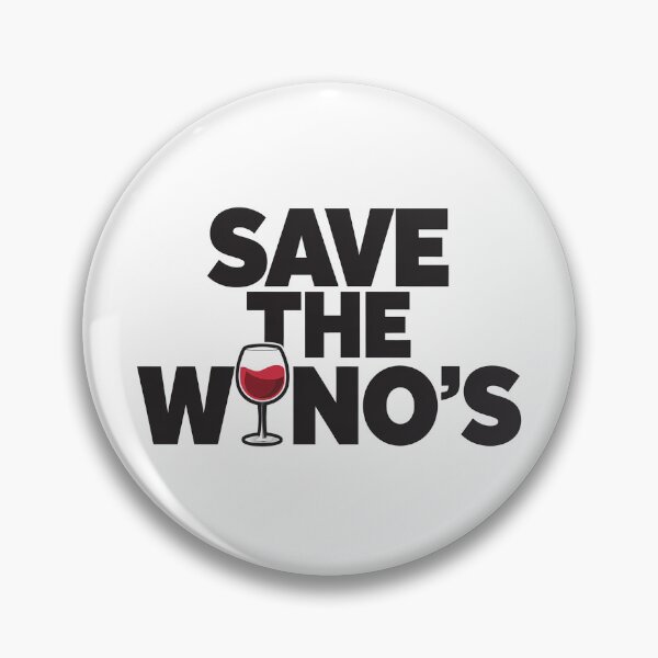 Item preview, Funny Wine Lover T-Shirt – 'SAVE THE WINO'S' Rhino Design for Wine Enthusiasts designed and sold by tonyhopeirl.