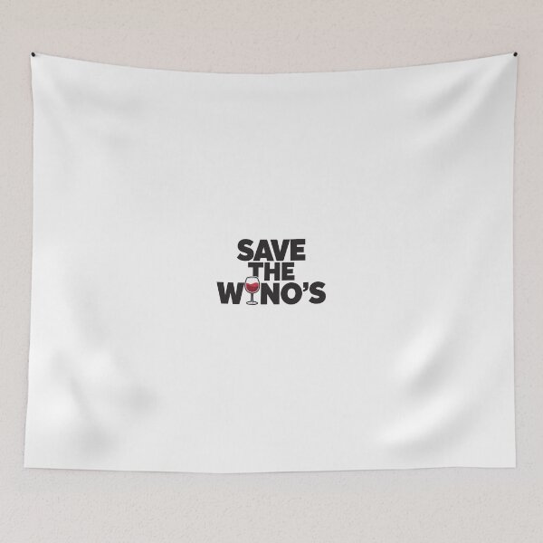 Item preview, Funny Wine Lover T-Shirt – 'SAVE THE WINO'S' Rhino Design for Wine Enthusiasts designed and sold by tonyhopeirl.