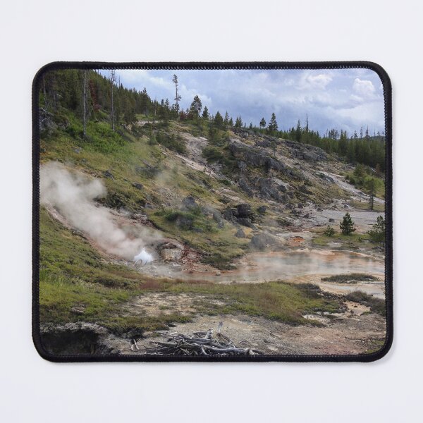 Item preview, Steaming Geyser in a Rocky Landscape designed and sold by OpheliaObjects.