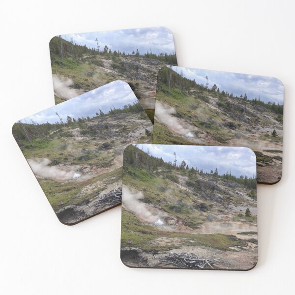 Item preview, Steaming Geyser in a Rocky Landscape designed and sold by OpheliaObjects.