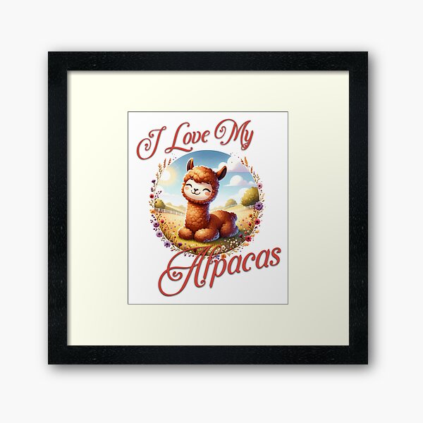 Item preview, I Love My Alpacas - Alpaca Farming T-shirt designed and sold by Warms My Heart Designs.