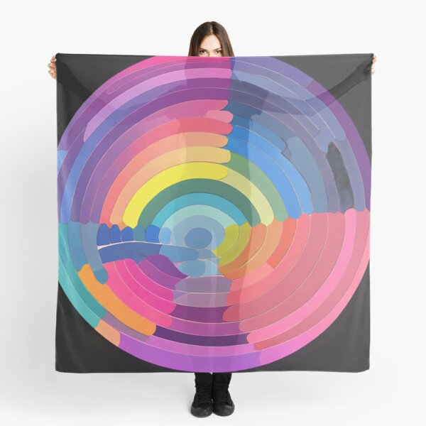 Item preview, Pastel rainbow overlapping circles for a whimsical, lighthearted designed and sold by Tchoice.