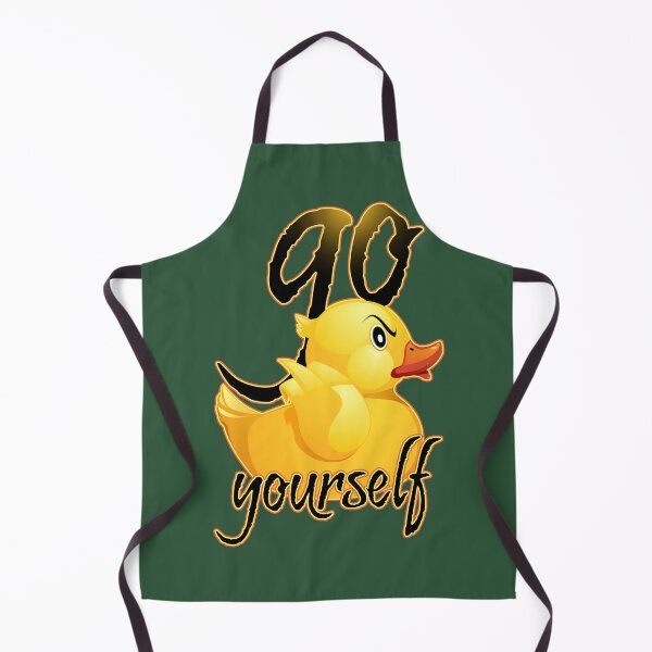 Item preview, Go Duck Yourself – Scowling Rubber Duck Hunting Humor designed and sold by andabelart.