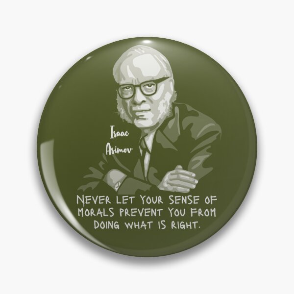 Item preview, Isaac Asimov Portrait and quote designed and sold by Unhinged Heather.