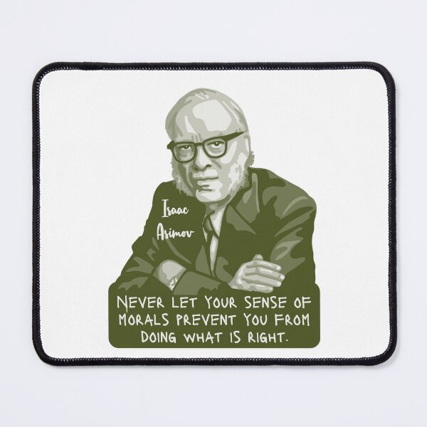 Item preview, Isaac Asimov Portrait and quote designed and sold by Unhinged Heather.