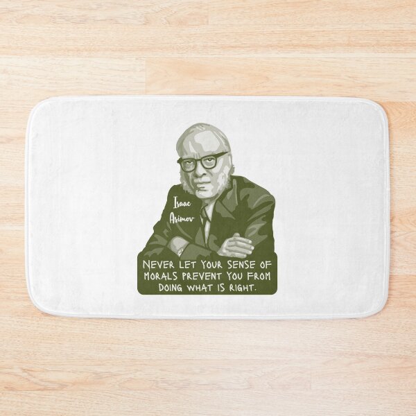 Item preview, Isaac Asimov Portrait and quote designed and sold by Unhinged Heather.