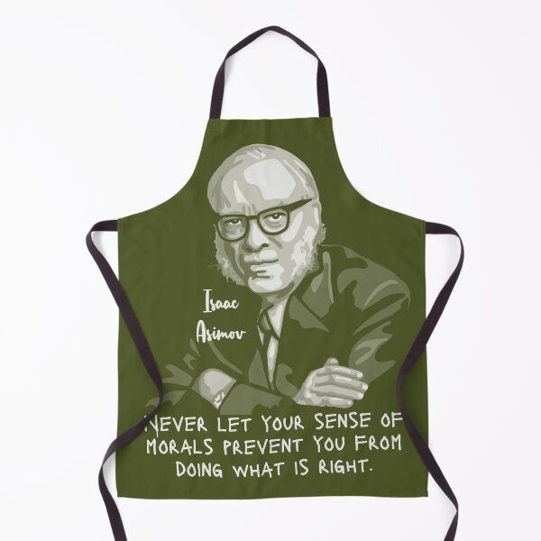 Item preview, Isaac Asimov Portrait and quote designed and sold by Unhinged Heather.