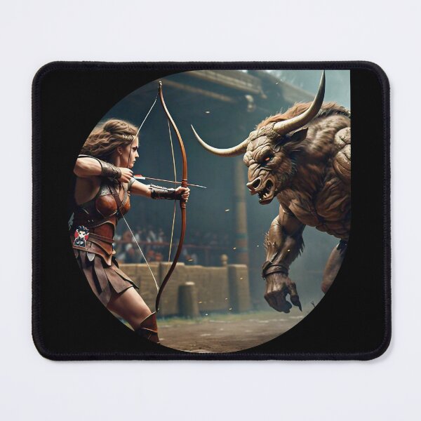 Item preview, Archer Girl vs Minotaur V.1 designed and sold by Jese345.