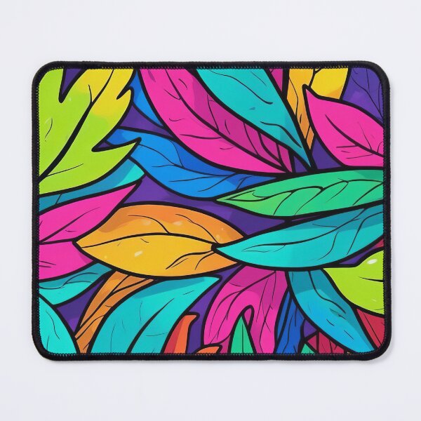 Item preview, Bold Tropical Leaves in Multicoloured Array designed and sold by ArtComixHaven.