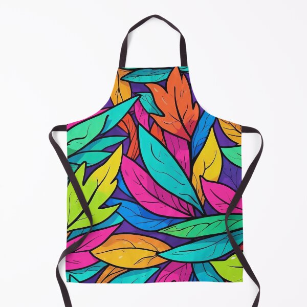 Item preview, Bold Tropical Leaves in Multicoloured Array designed and sold by ArtComixHaven.