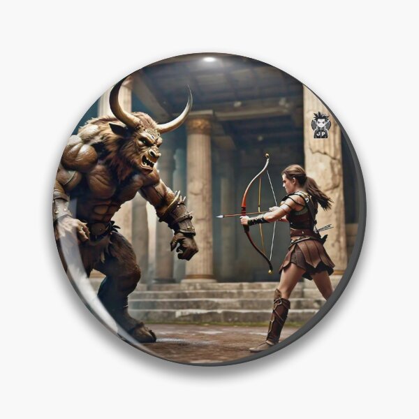 Item preview, Archer Girl vs Minotaur V.2 designed and sold by Jese345.