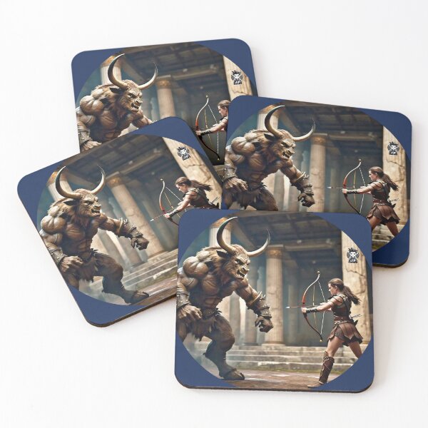 Item preview, Archer Girl vs Minotaur V.2 designed and sold by Jese345.