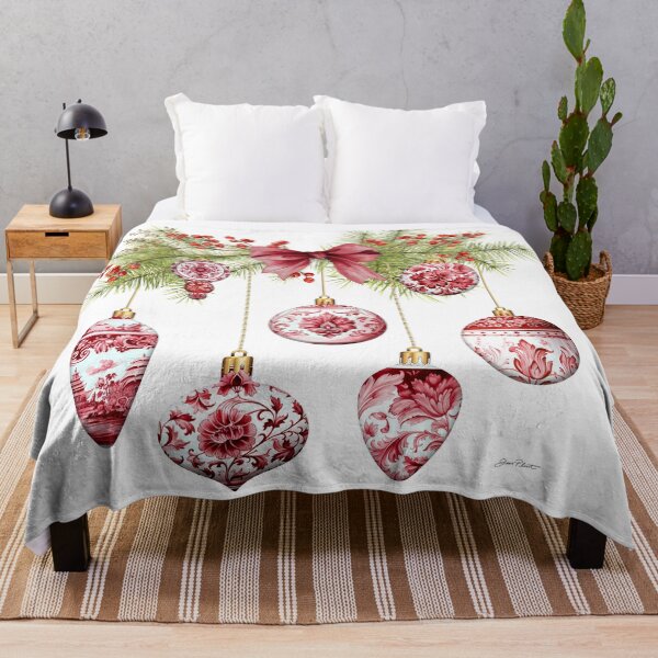 Item preview, Red Chinoiserie Christmas A designed and sold by Jean Plout.