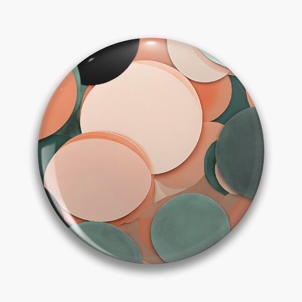 Item preview, Overlapping circles in soft peach and mint green for a fresh, spring designed and sold by Tchoice.