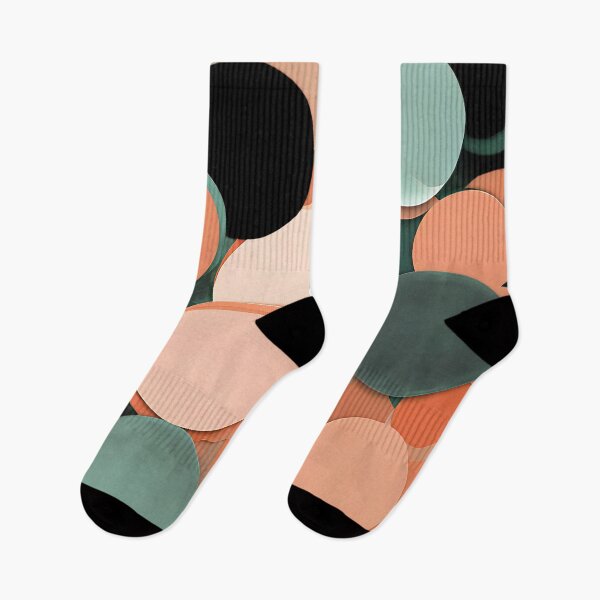 Item preview, Overlapping circles in soft peach and mint green for a fresh, spring designed and sold by Tchoice.
