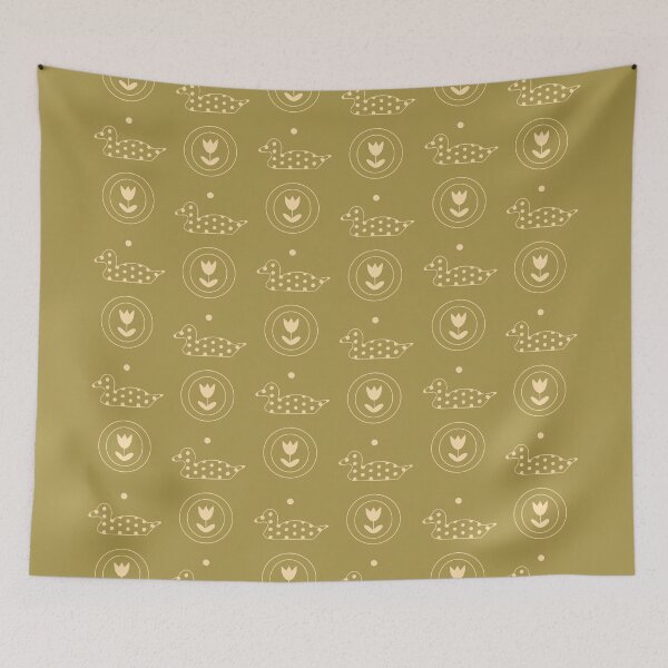 Item preview, Cute Duck Wallpaper Pattern designed and sold by SirHarp.