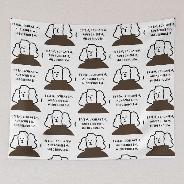 Item preview, Essen, schlafen, aufschieben, wiederholen. | Handwritten-style Font designed and sold by RM-Journey.