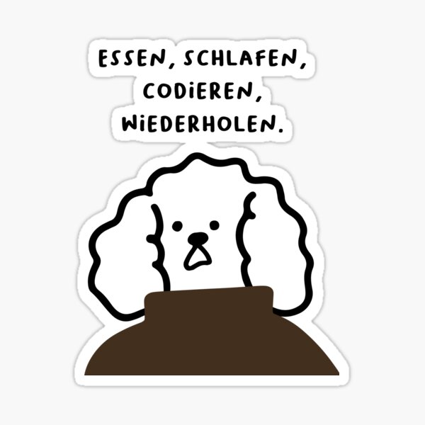 Artikel-Vorschau von Essen, schlafen, codieren, wiederholen. | Schriftart im handschriftlichen Stil, designt und verkauft von RM-Journey.