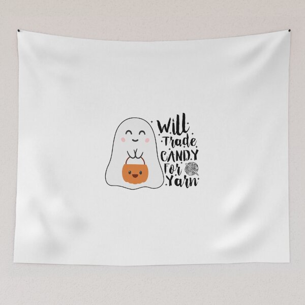 Item preview, funny crochet Will Trade Candy For Yarn designed and sold by khallidaart.